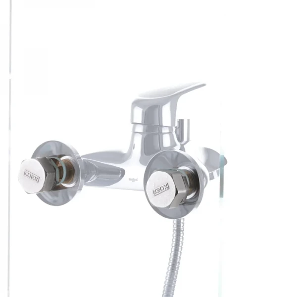 Смеситель для ванны Haiba Magic 009 с черной ручкой (HB0696)