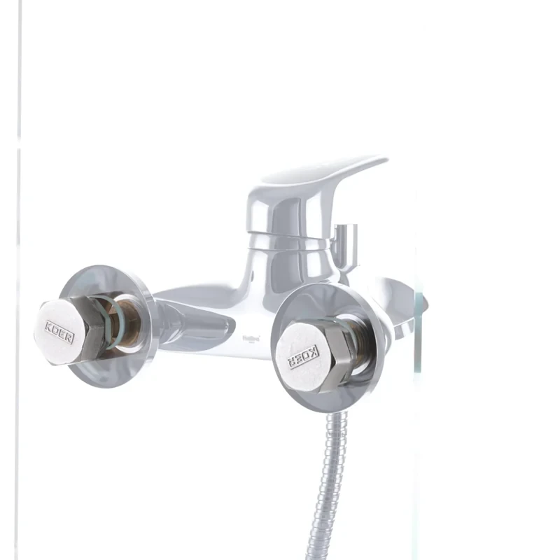 Смеситель для ванны Haiba Magic 009 с черной ручкой (HB0696)