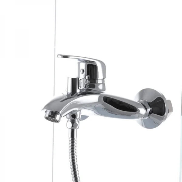 Смеситель для ванны Haiba Magic 009 с черной ручкой (HB0696)