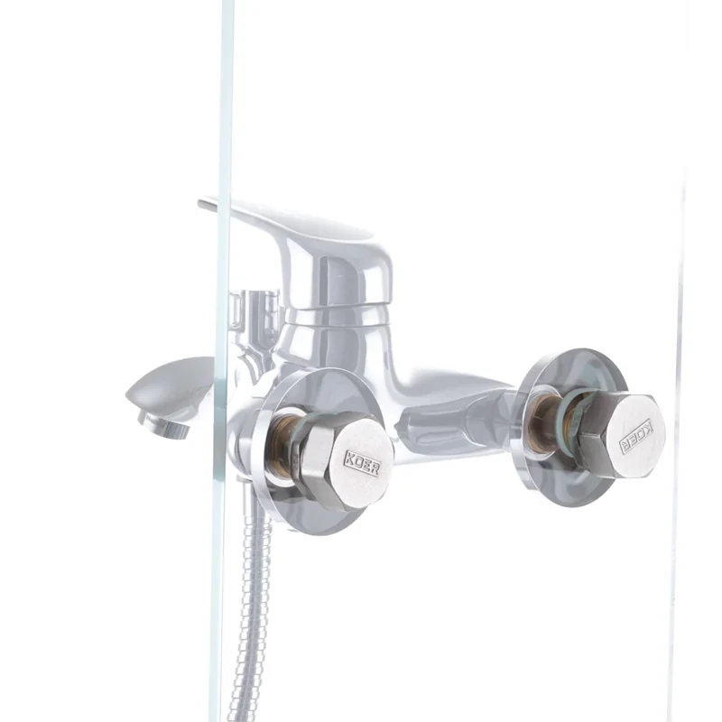 Смеситель для ванны Haiba Magic 009 с черной ручкой (HB0696)