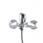 Смеситель для ванны Haiba Magic 009 с черной ручкой (HB0696)