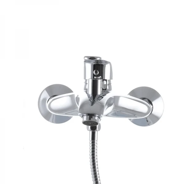 Смеситель для ванны Haiba Magic 009 с черной ручкой (HB0696)