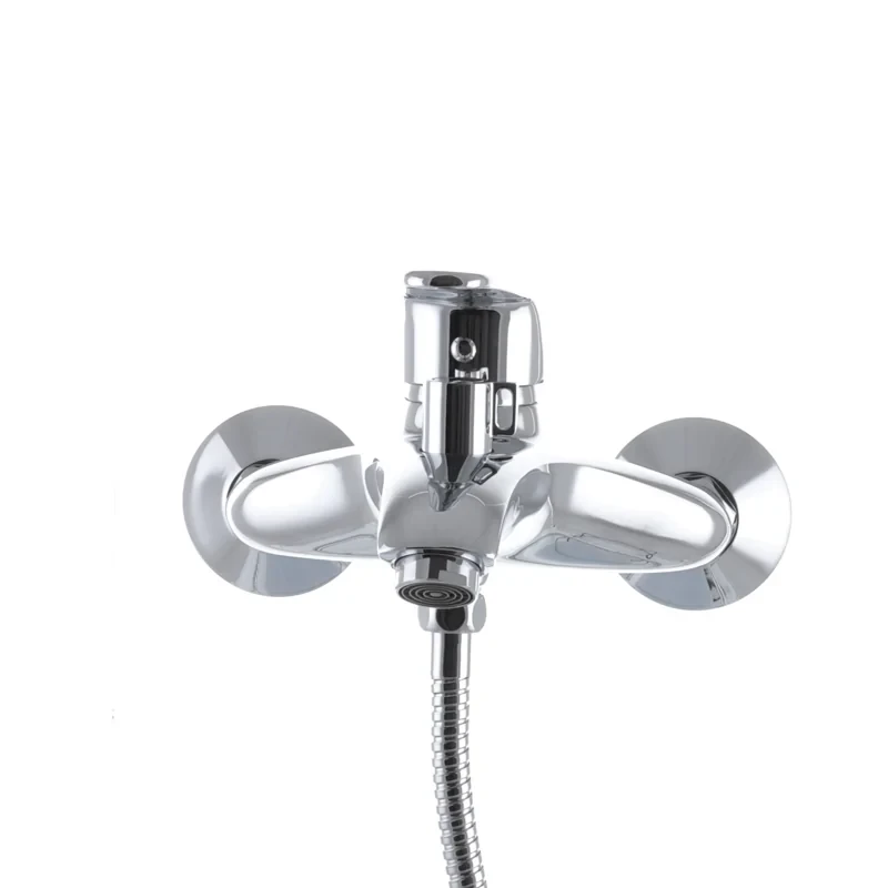 Смеситель для ванны Haiba Magic 009 с черной ручкой (HB0696)