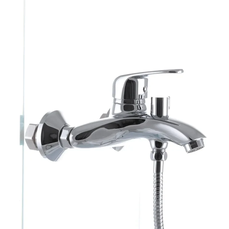 Смеситель для ванны Haiba Magic 009 с черной ручкой (HB0696)