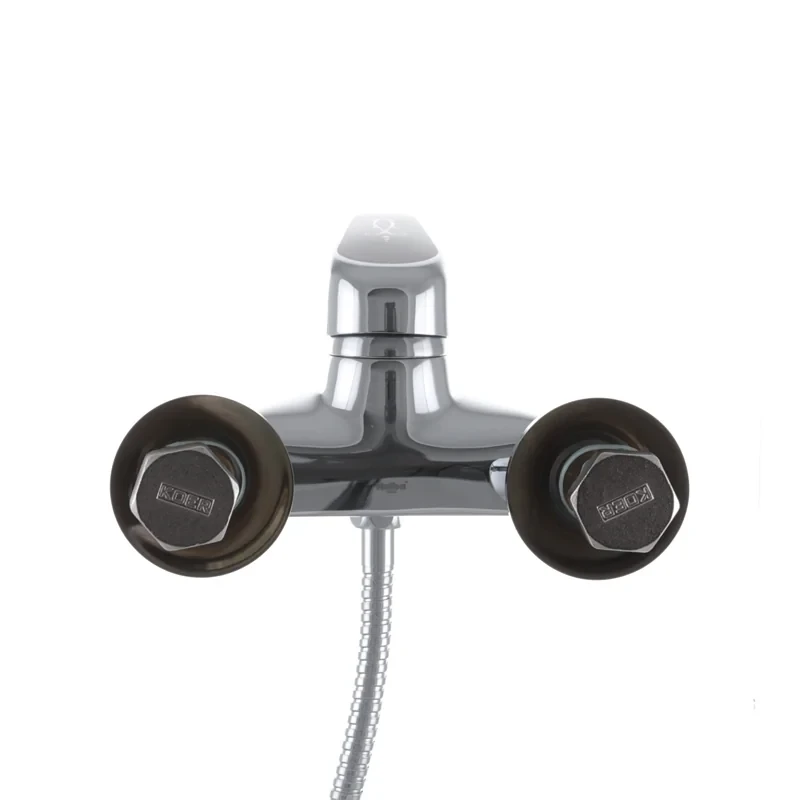 Смеситель для ванны Haiba Magic 009 с черной ручкой (HB0696)