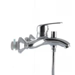 Смеситель для ванны Haiba Magic 009 с черной ручкой (HB0696)