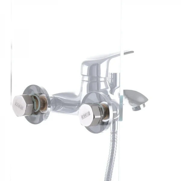 Смеситель для ванны Haiba Magic 009 с черной ручкой (HB0696)