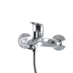 Смеситель для ванны Haiba Magic 009 с черной ручкой (HB0696)