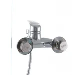 Смеситель для ванны Haiba Magic 009 с черной ручкой (HB0696)