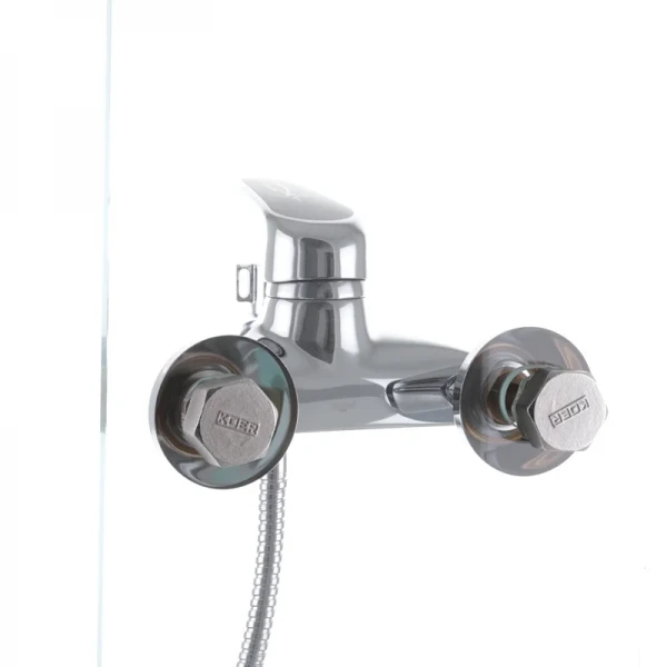 Смеситель для ванны Haiba Magic 009 с черной ручкой (HB0696)