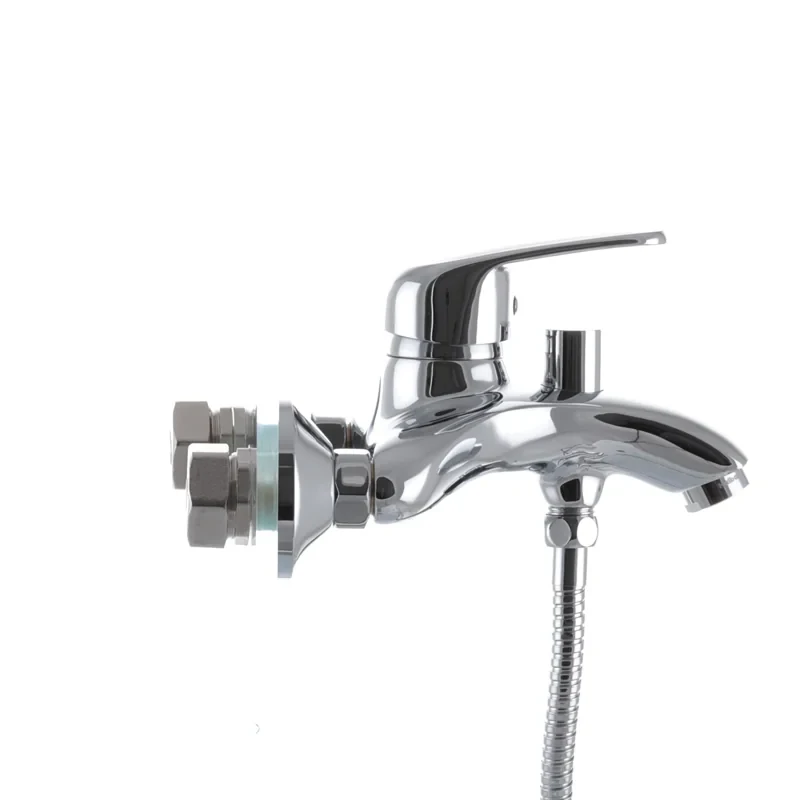 Смеситель для ванны Haiba Magic 009 с черной ручкой (HB0696)