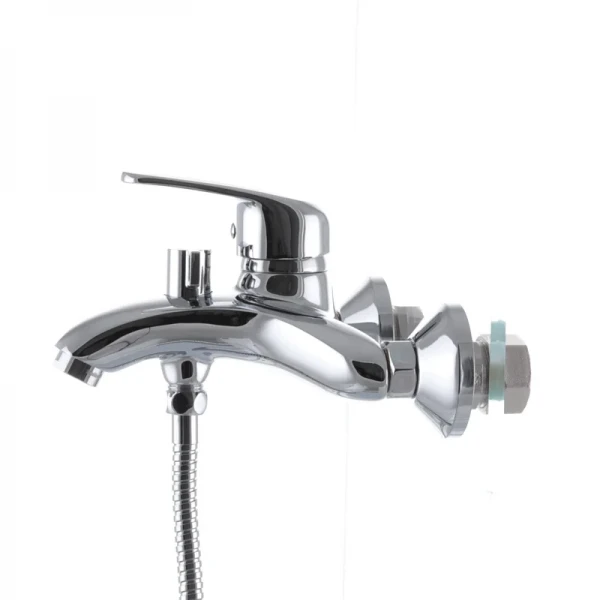 Смеситель для ванны Haiba Magic 009 с черной ручкой (HB0696)