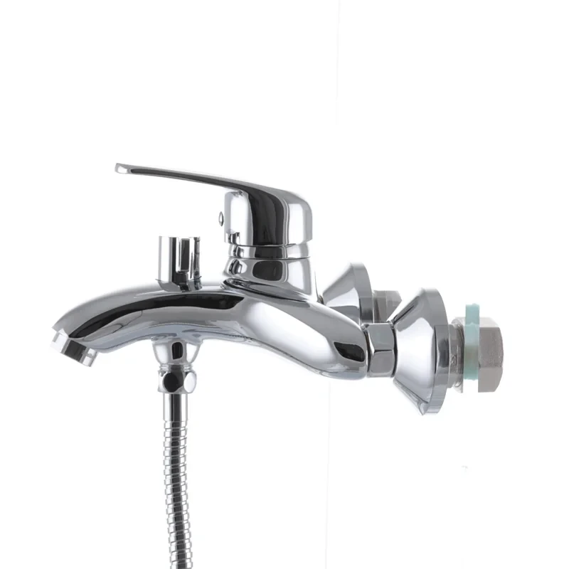 Смеситель для ванны Haiba Magic 009 с черной ручкой (HB0696)