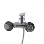 Смеситель для ванны Haiba Magic 009 с черной ручкой (HB0696)