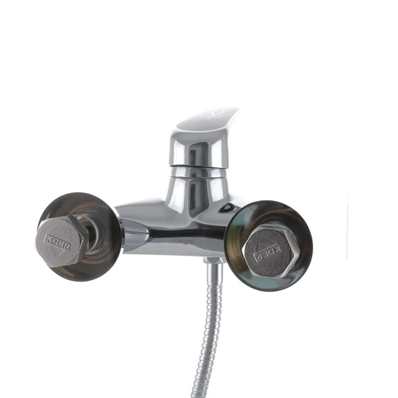 Смеситель для ванны Haiba Magic 009 с черной ручкой (HB0696)