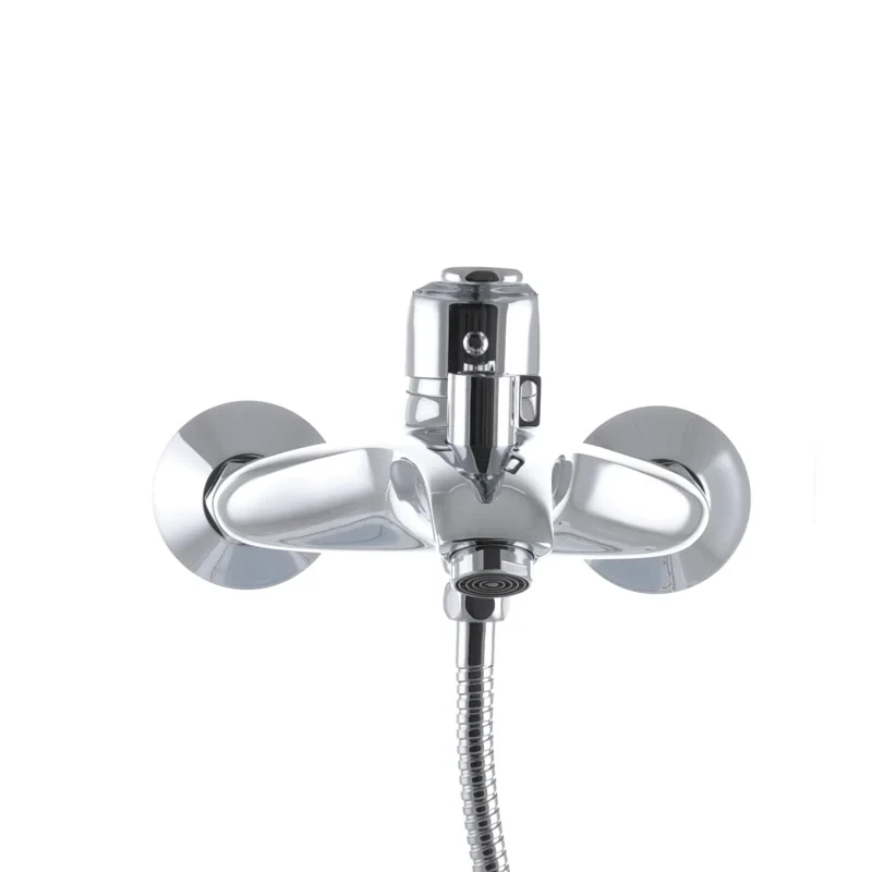 Смеситель для ванны Haiba Magic 009 с черной ручкой (HB0696)