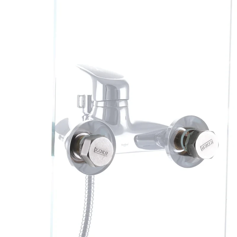 Смеситель для ванны Haiba Magic 009 с черной ручкой (HB0696)