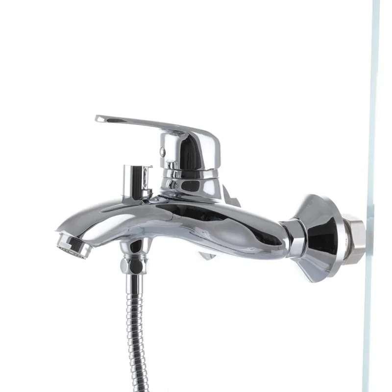 Смеситель для ванны Haiba Magic 009 с черной ручкой (HB0696)