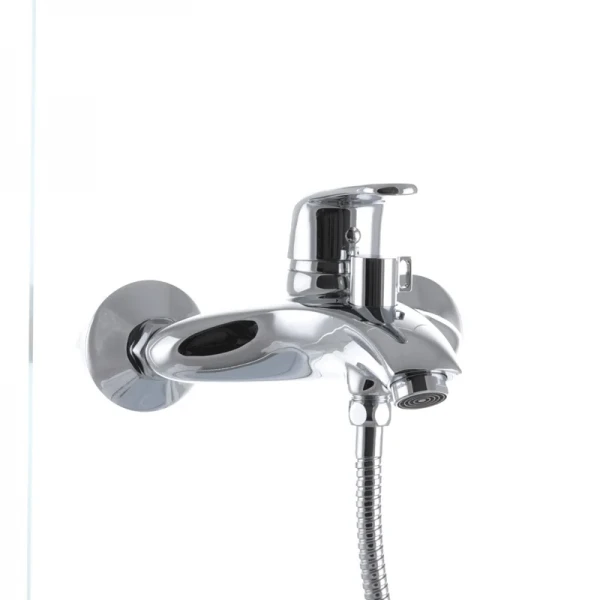 Смеситель для ванны Haiba Magic 009 с черной ручкой (HB0696)