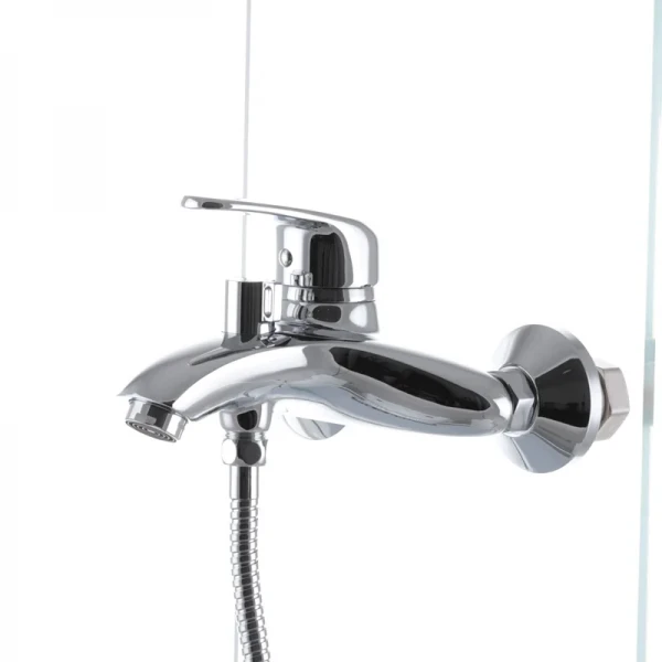 Смеситель для ванны Haiba Magic 009 с черной ручкой (HB0696)