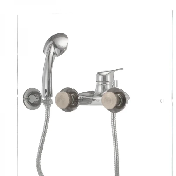 Смеситель для ванны Haiba Magic 009 с синей ручкой (HB0697)