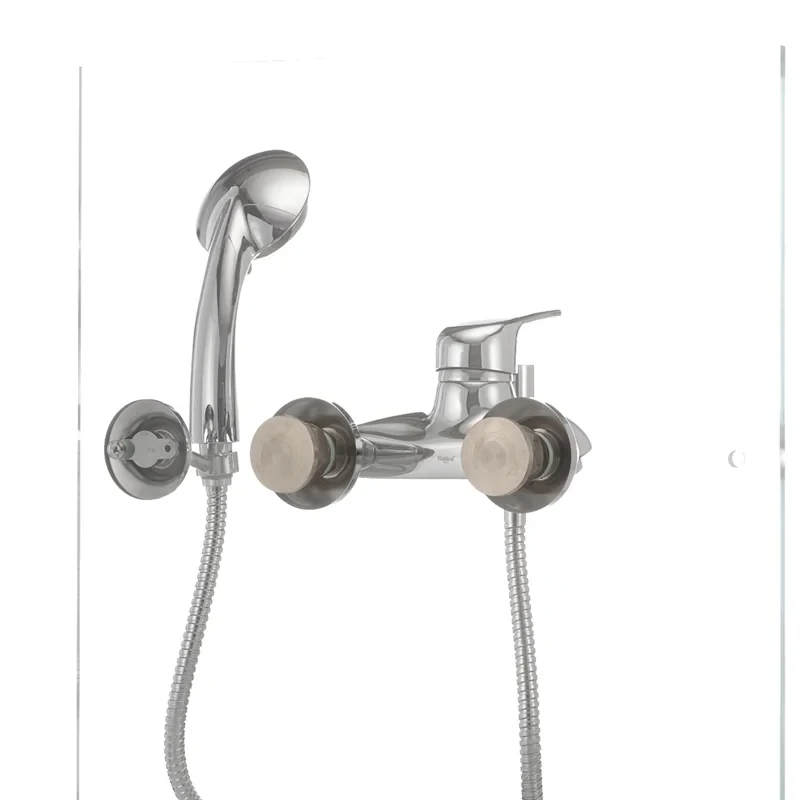 Змішувач для ванни Haiba Magic 009 з синьою ручкою (HB0697)