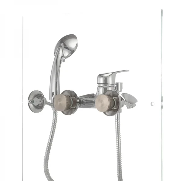 Смеситель для ванны Haiba Magic 009 с синей ручкой (HB0697)