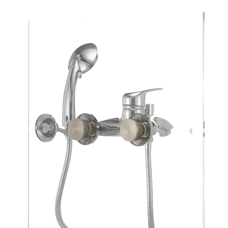 Змішувач для ванни Haiba Magic 009 з синьою ручкою (HB0697)