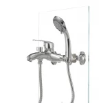 Смеситель для ванны Haiba Magic 009 с синей ручкой (HB0697)