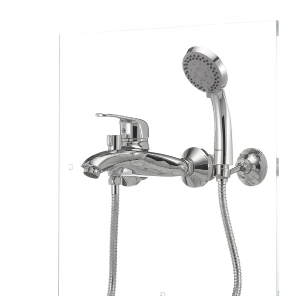 Смеситель для ванны Haiba Magic 009 с синей ручкой (HB0697)