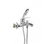 Смеситель для ванны Haiba Magic 009 с красной ручкой (HB0698)