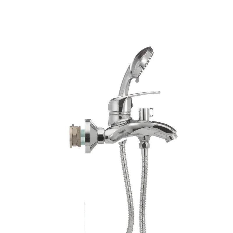 Змішувач для ванни Haiba Magic 009 з червоною ручкою (HB0698)