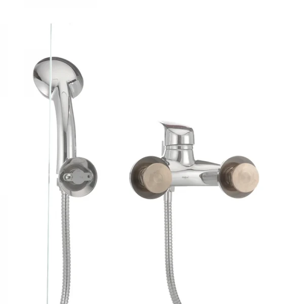 Смеситель для ванны Haiba Magic 009 с красной ручкой (HB0698)