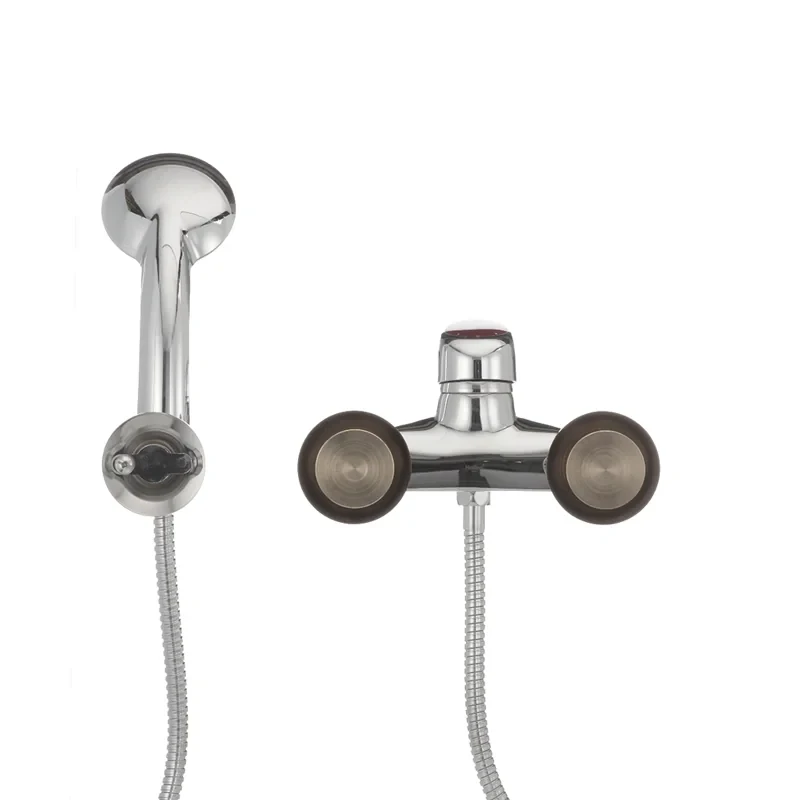 Змішувач для ванни Haiba Magic 009 з червоною ручкою (HB0698)