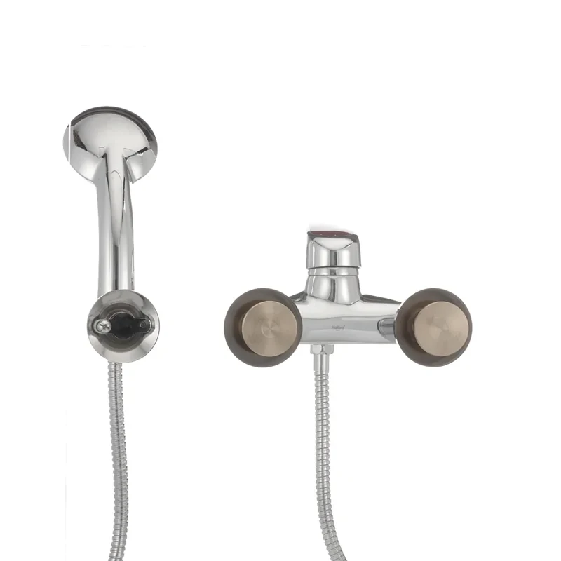 Змішувач для ванни Haiba Magic 009 з червоною ручкою (HB0698)