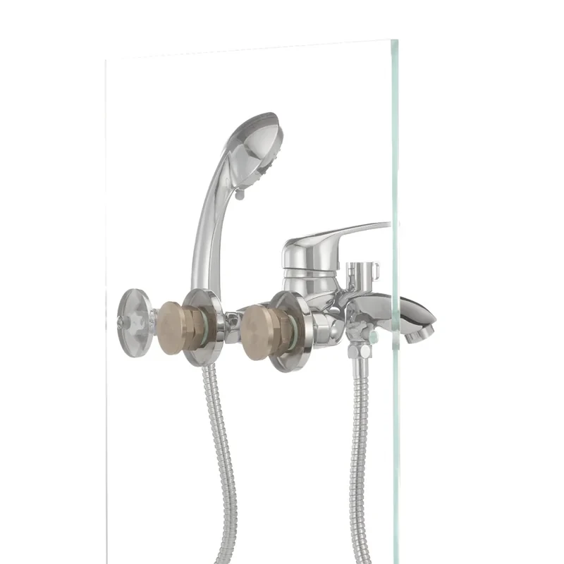 Змішувач для ванни Haiba Magic 009 з червоною ручкою (HB0698)