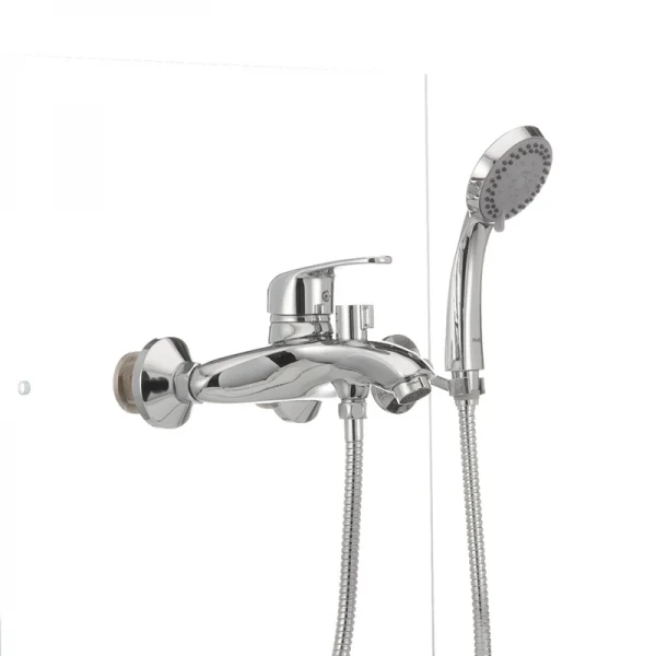 Смеситель для ванны Haiba Magic 009 с красной ручкой (HB0698)