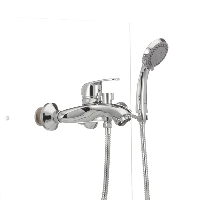 Змішувач для ванни Haiba Magic 009 з червоною ручкою (HB0698)