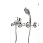 Смеситель для ванны Haiba Magic 009 с красной ручкой (HB0698)