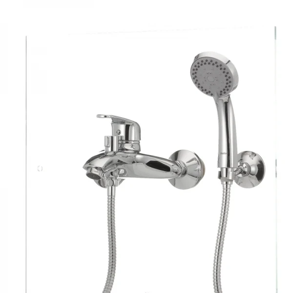 Смеситель для ванны Haiba Magic 009 с красной ручкой (HB0698)