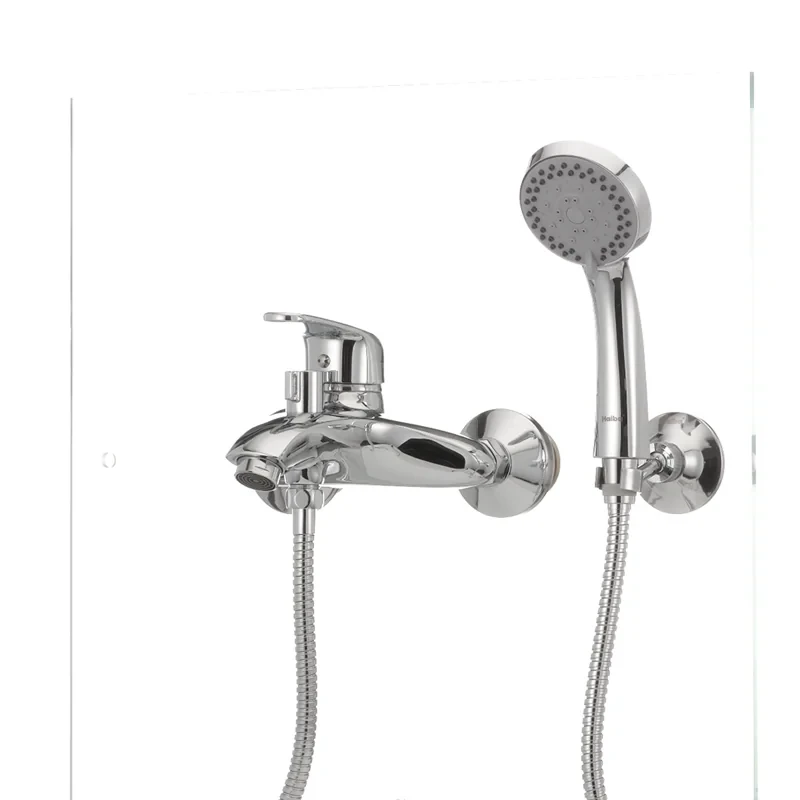 Змішувач для ванни Haiba Magic 009 з червоною ручкою (HB0698)