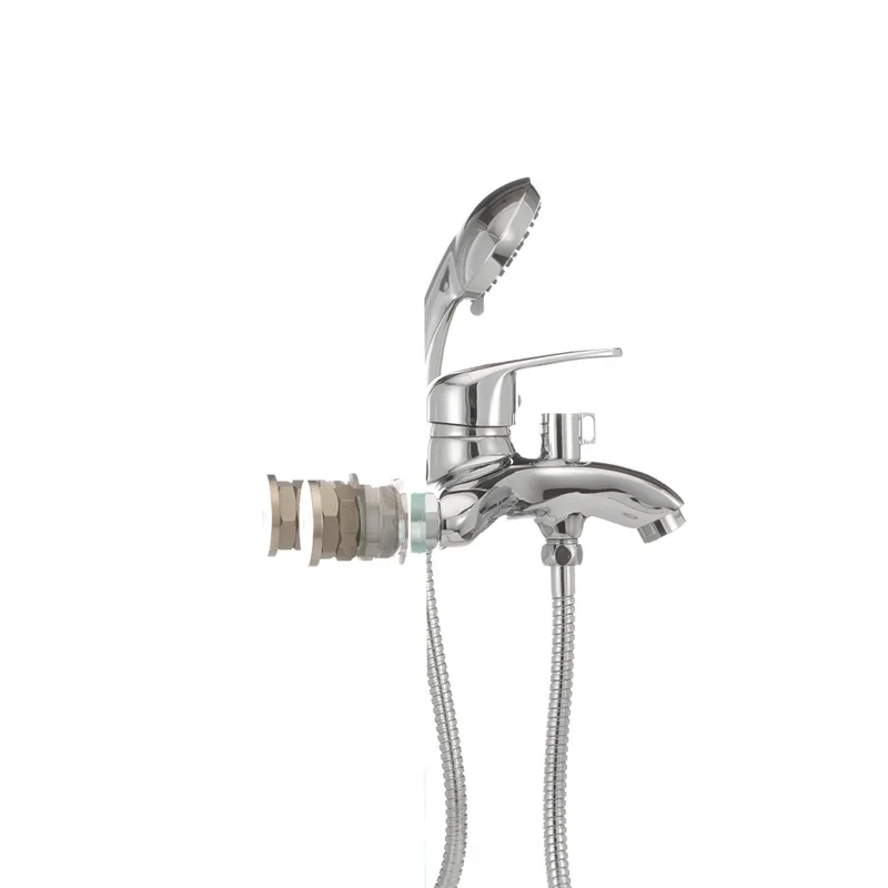 Змішувач для ванни Haiba Magic 009 з червоною ручкою (HB0698)