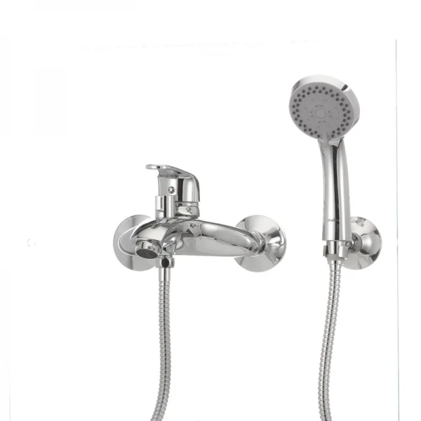 Смеситель для ванны Haiba Magic 009 с красной ручкой (HB0698)