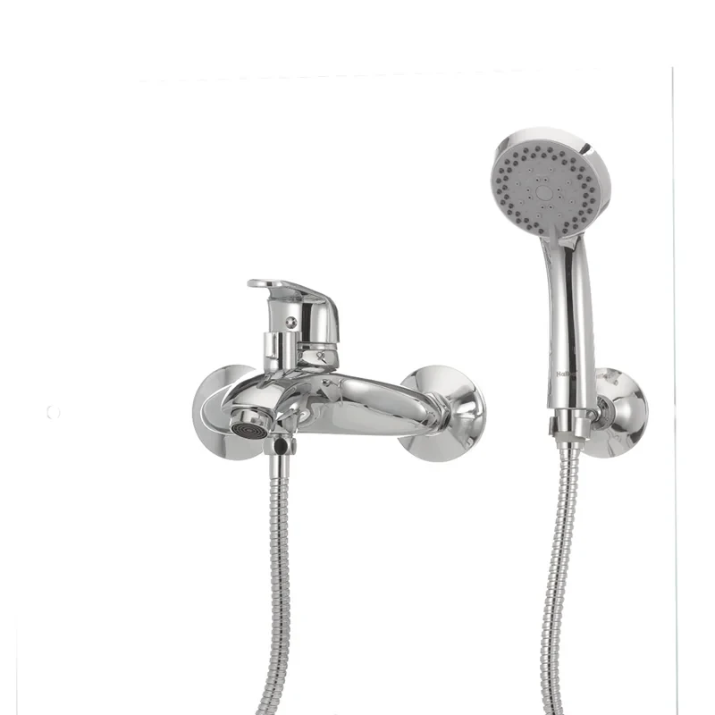 Змішувач для ванни Haiba Magic 009 з червоною ручкою (HB0698)