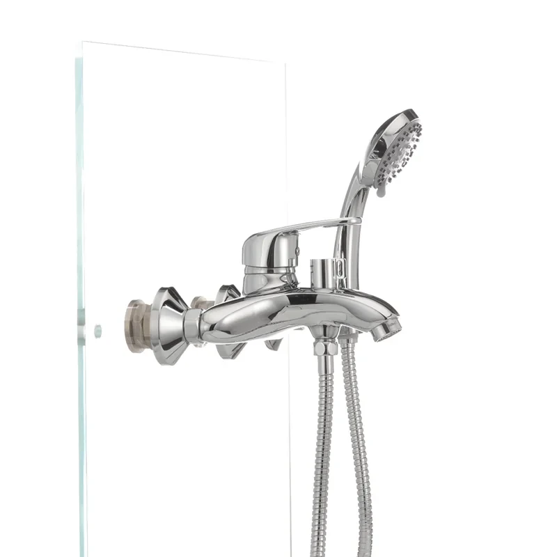 Змішувач для ванни Haiba Magic 009 з червоною ручкою (HB0698)