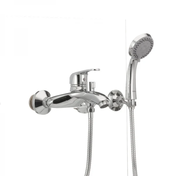 Смеситель для ванны Haiba Magic 009 с красной ручкой (HB0698)