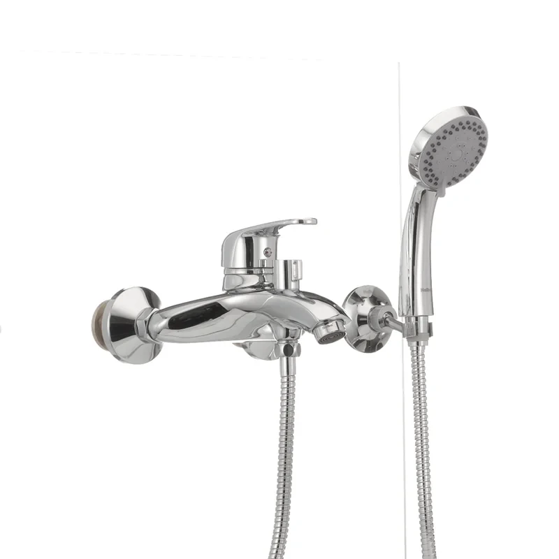 Змішувач для ванни Haiba Magic 009 з червоною ручкою (HB0698)