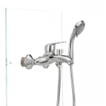 Смеситель для ванны Haiba Magic 009 с красной ручкой (HB0698)