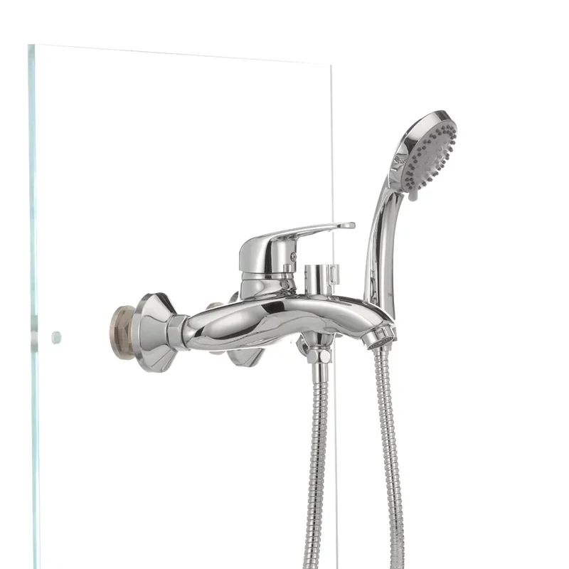 Змішувач для ванни Haiba Magic 009 з червоною ручкою (HB0698)