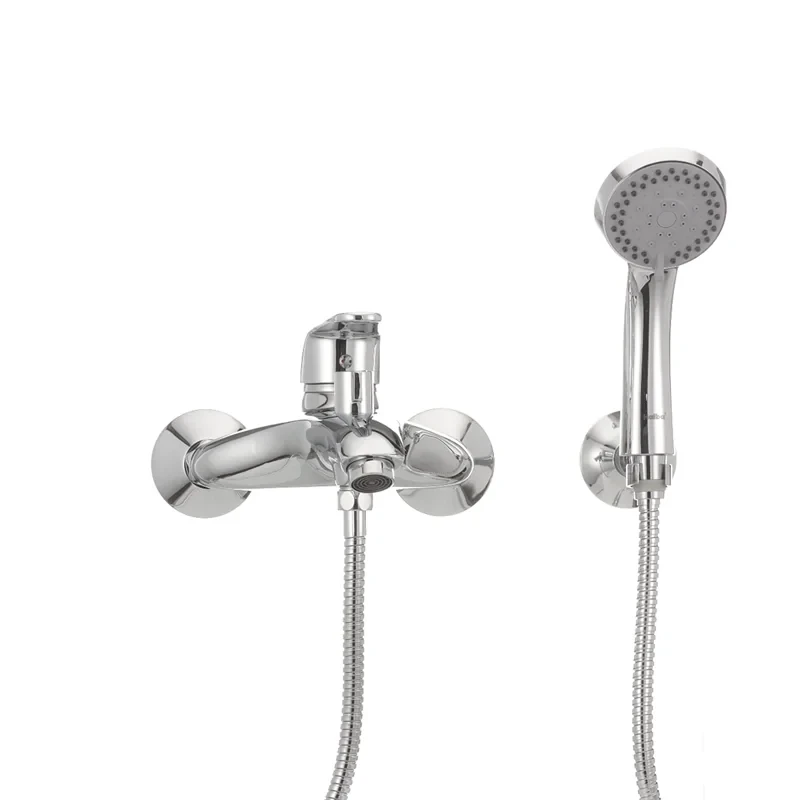 Змішувач для ванни Haiba Magic 009 з червоною ручкою (HB0698)